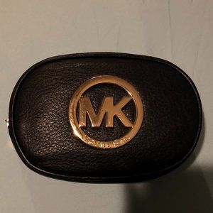 Michael Kors Fulton Leather Cosmetic Case - Black